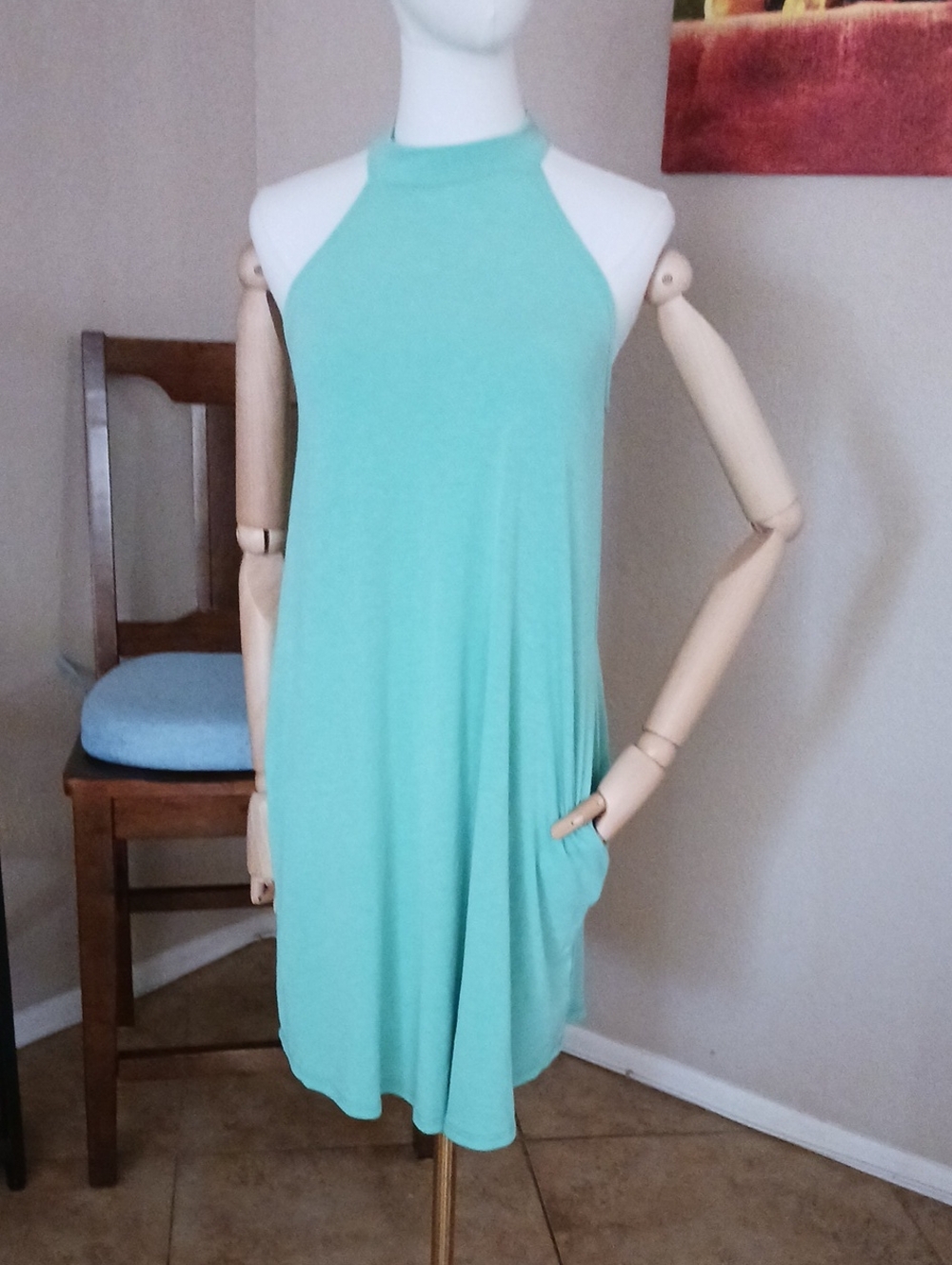 MTS- Mint Halter Dress